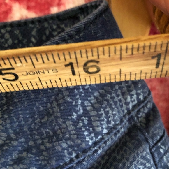 Lee Animal Print Snake Print Dark Blue Stretch Jeans Women 16 M - Picture 9 of 11